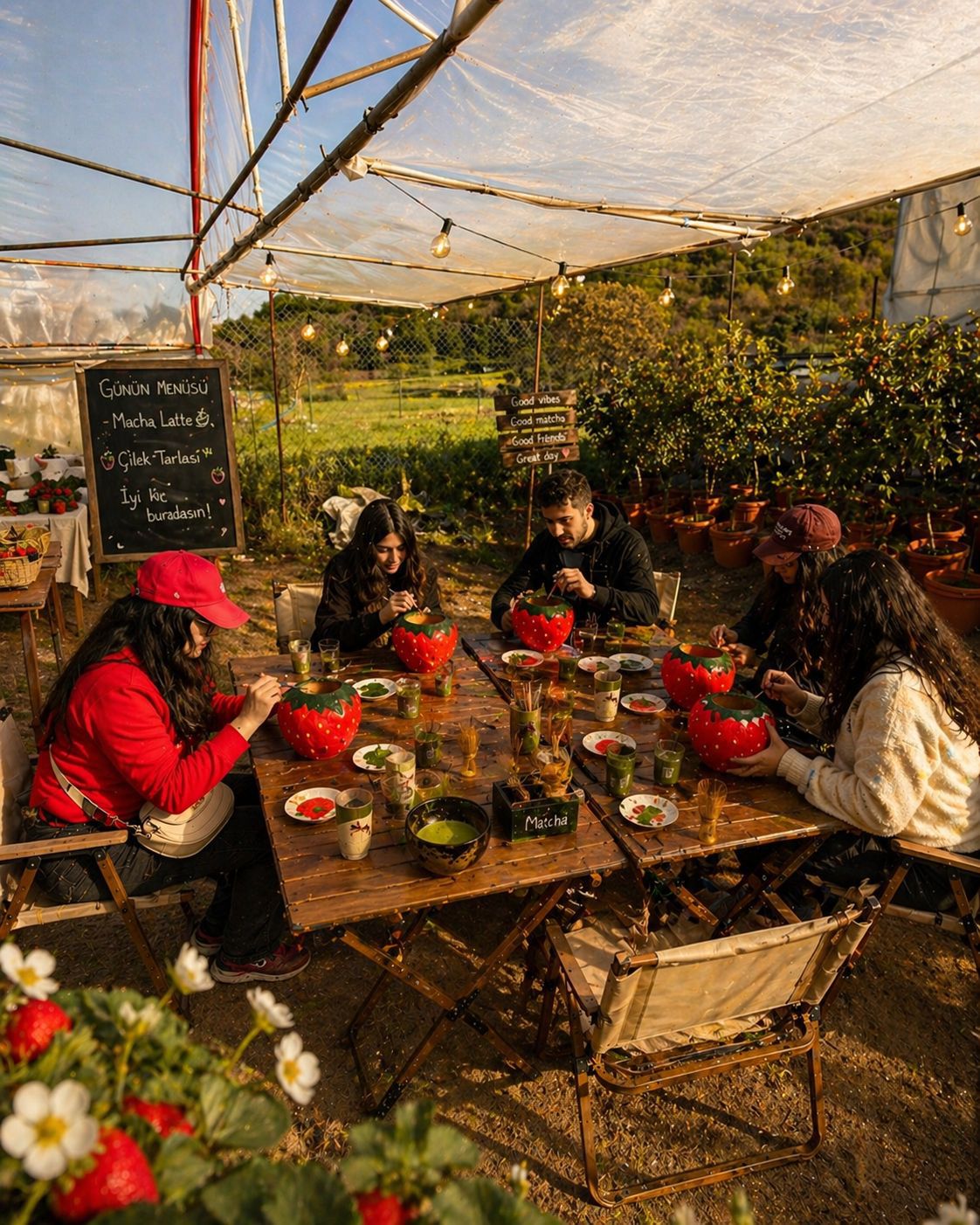 Good Feel Day çilek saksısı workshop